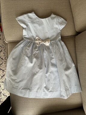 Florence Eiseman blue and white size 5 dress